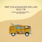 AJ021 1967 Volkswagen Deluxe Bus 1:18 
